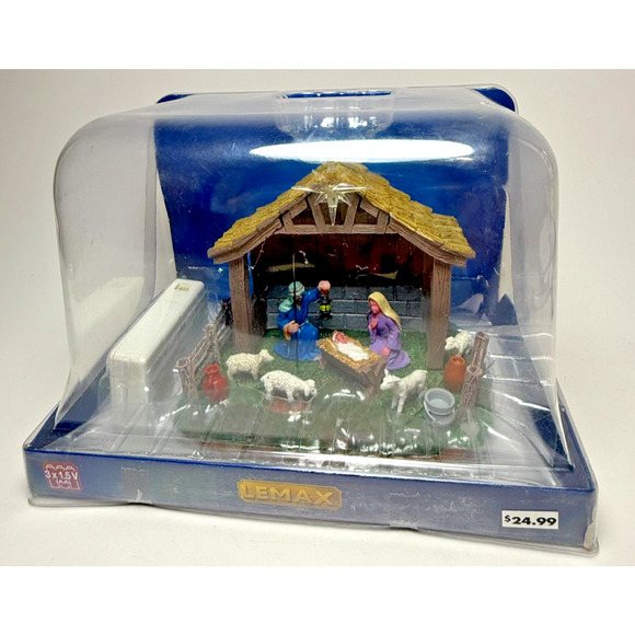 Lemax Village Light Up Nativity Manger Scene 34626 Table Accent New in Box - Picture 1 of 6
